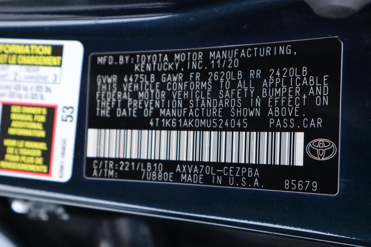 Toyota Camry XSE Auto (Natl) 2021