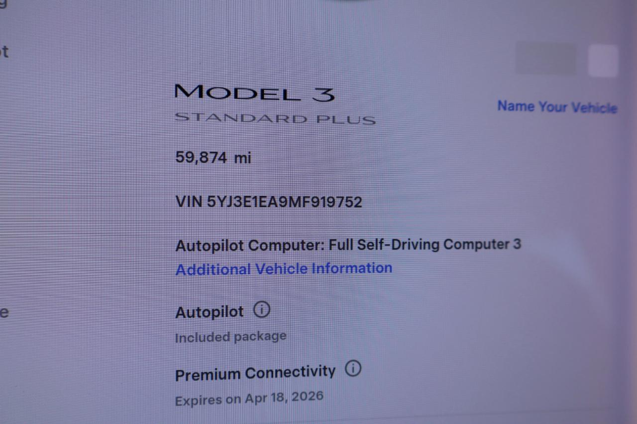 Tesla Model 3 Standard Range Plus RWD 2021