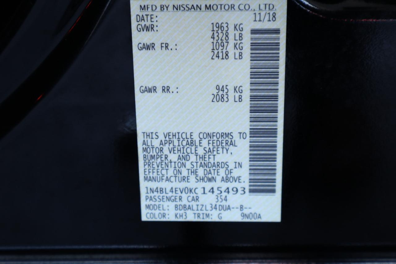 Nissan Altima 2.5 SL Sedan 2019