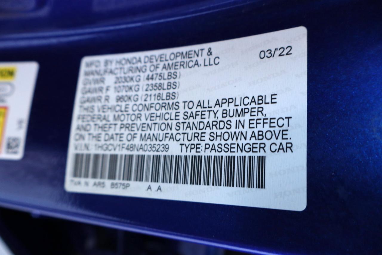 Honda Accord Sedan Sport SE 1.5T CVT 2022