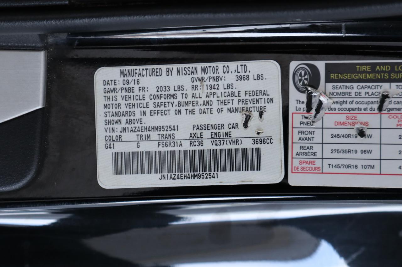 Nissan 370Z Coupe Sport Manual 2017