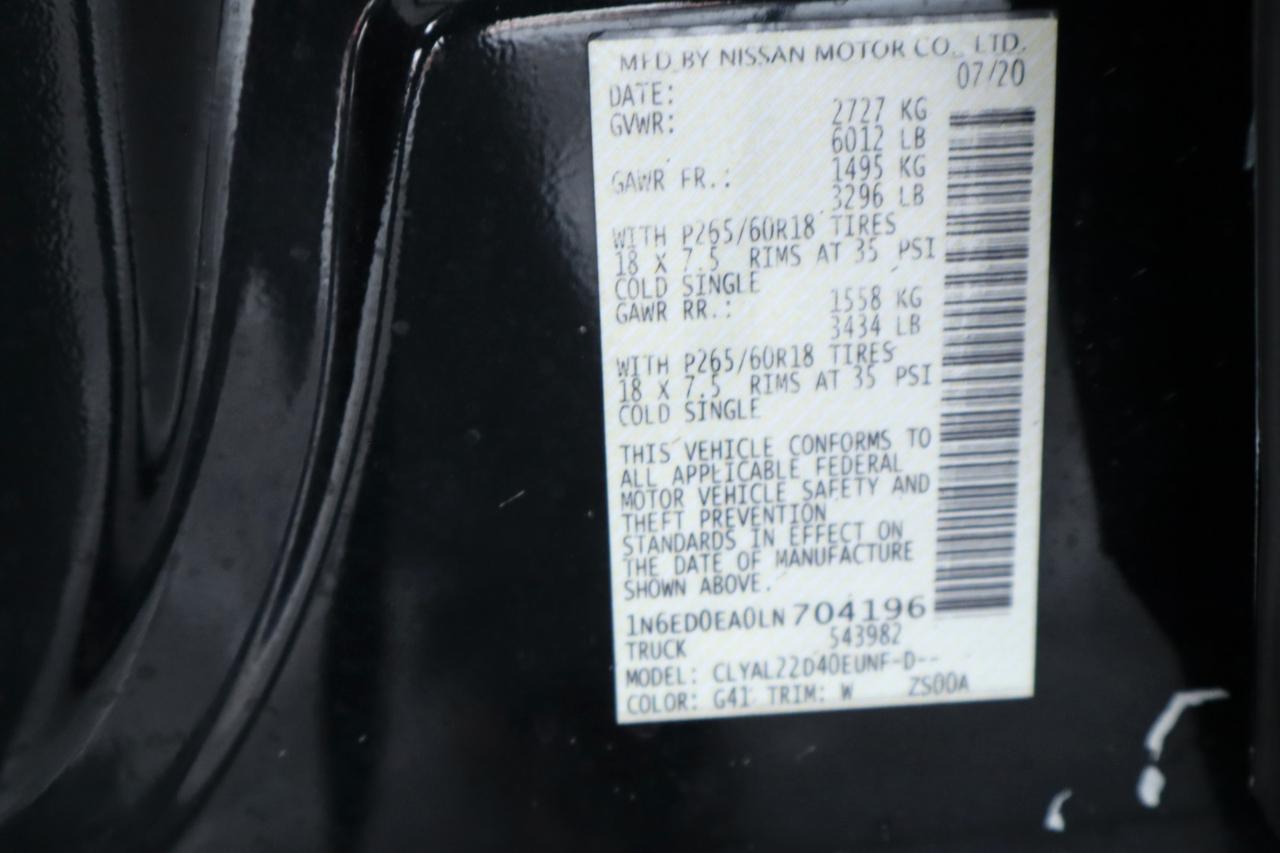 Nissan Frontier Crew Cab 4x2 SV Auto 2020