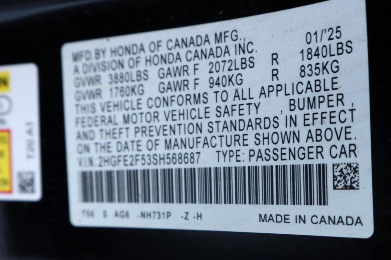 Honda Civic Sedan Sport CVT 2025