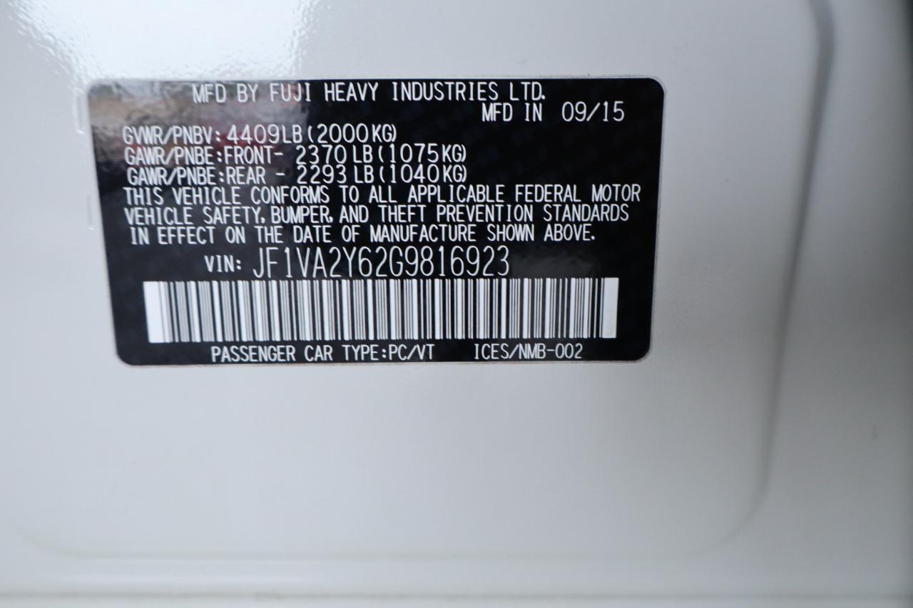 Subaru WRX STI 4dr Sdn Limited w/Wing Spoiler 2016