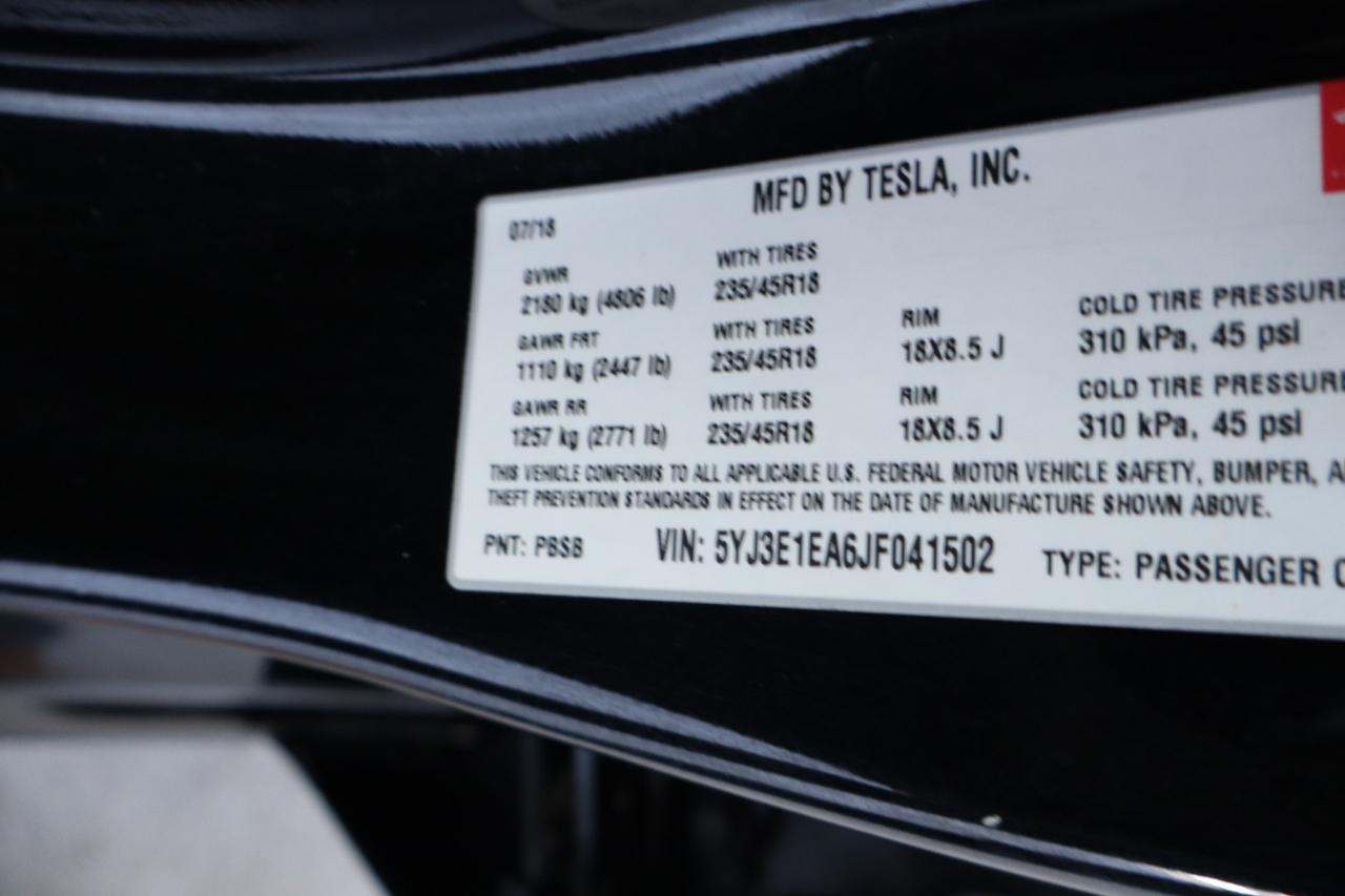 Tesla Model 3 Mid Range Battery RWD 2018