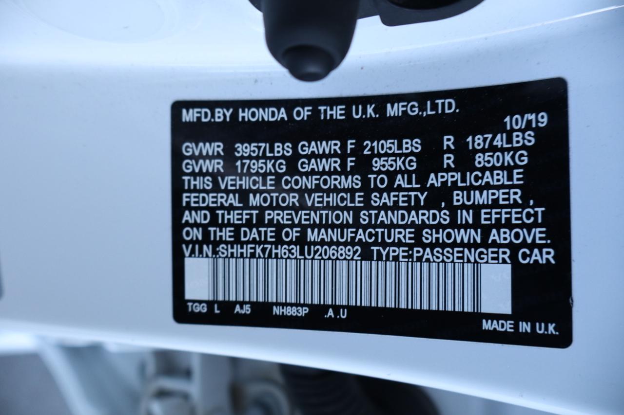 Honda Civic Hatchback EX CVT 2020