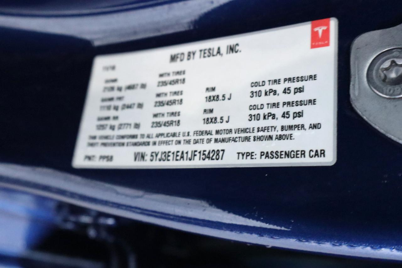Tesla Model 3 Mid Range Battery RWD 2018