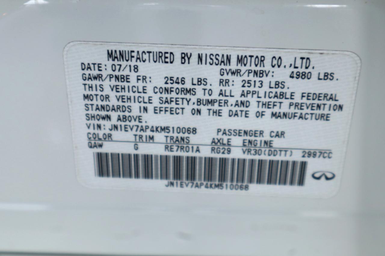 Infiniti Q50 3.0t LUXE RWD 2019