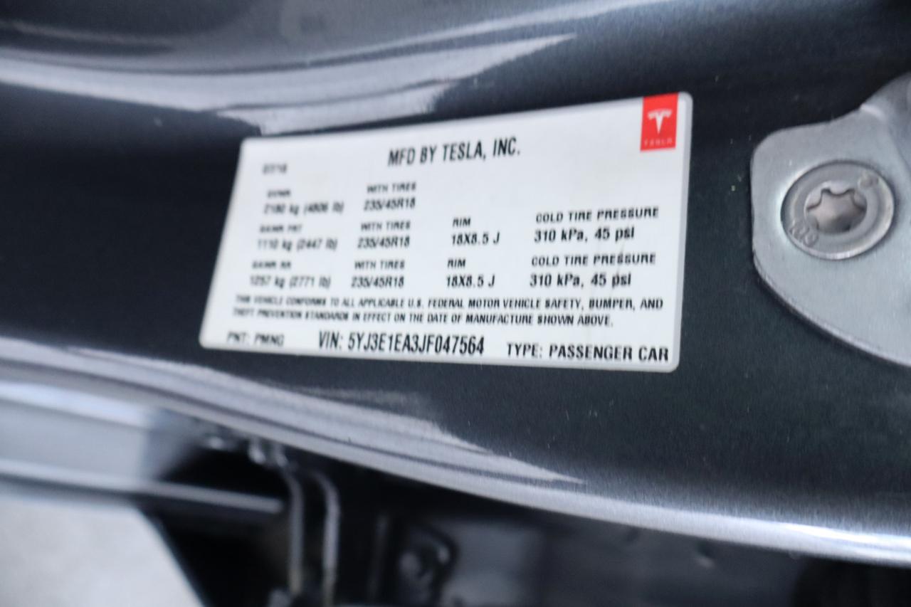 Tesla Model 3 Mid Range Battery RWD 2018