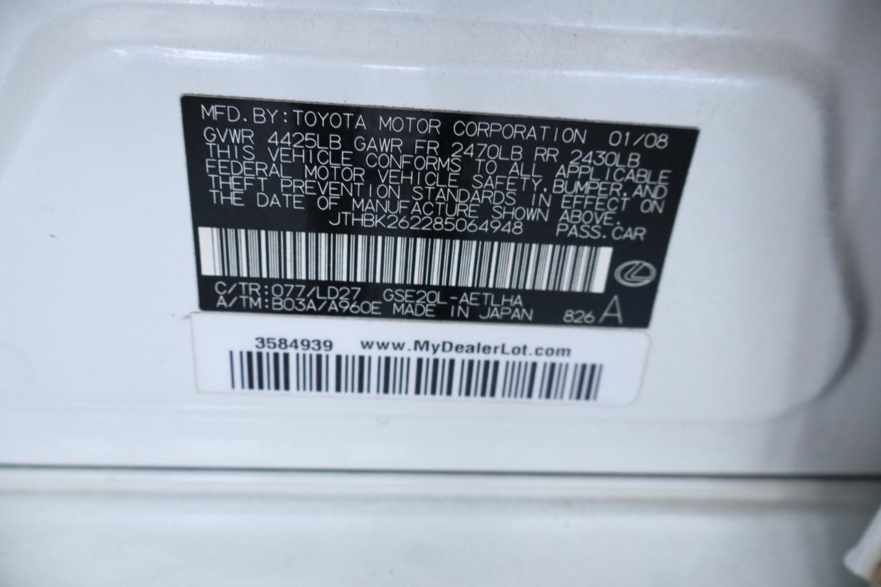 Lexus IS 250 4dr Sport Sdn Man RWD 2008