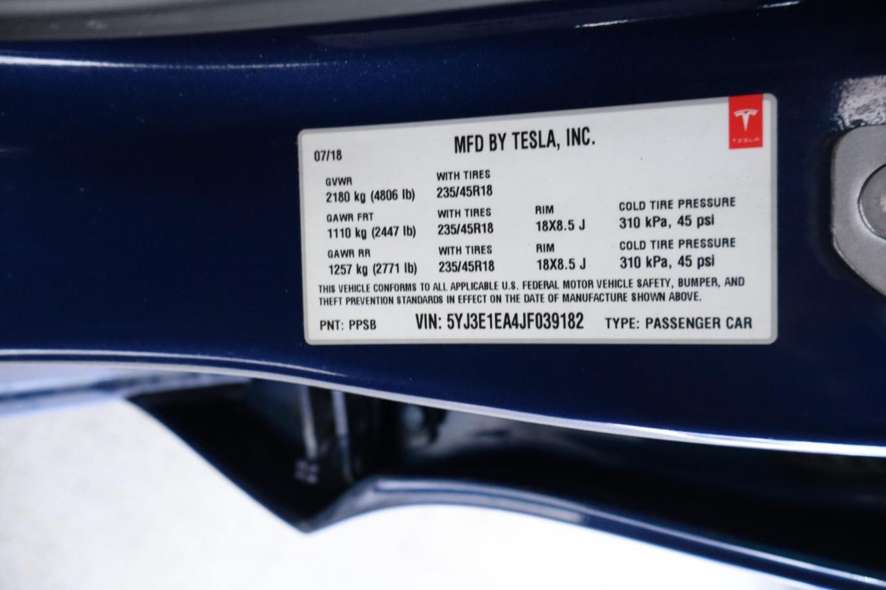 Tesla Model 3 Mid Range Battery RWD 2018