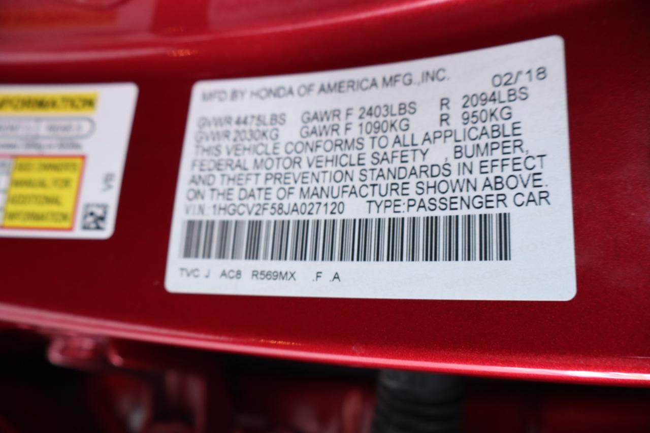 Honda Accord Sedan EX-L 2.0T Auto 2018