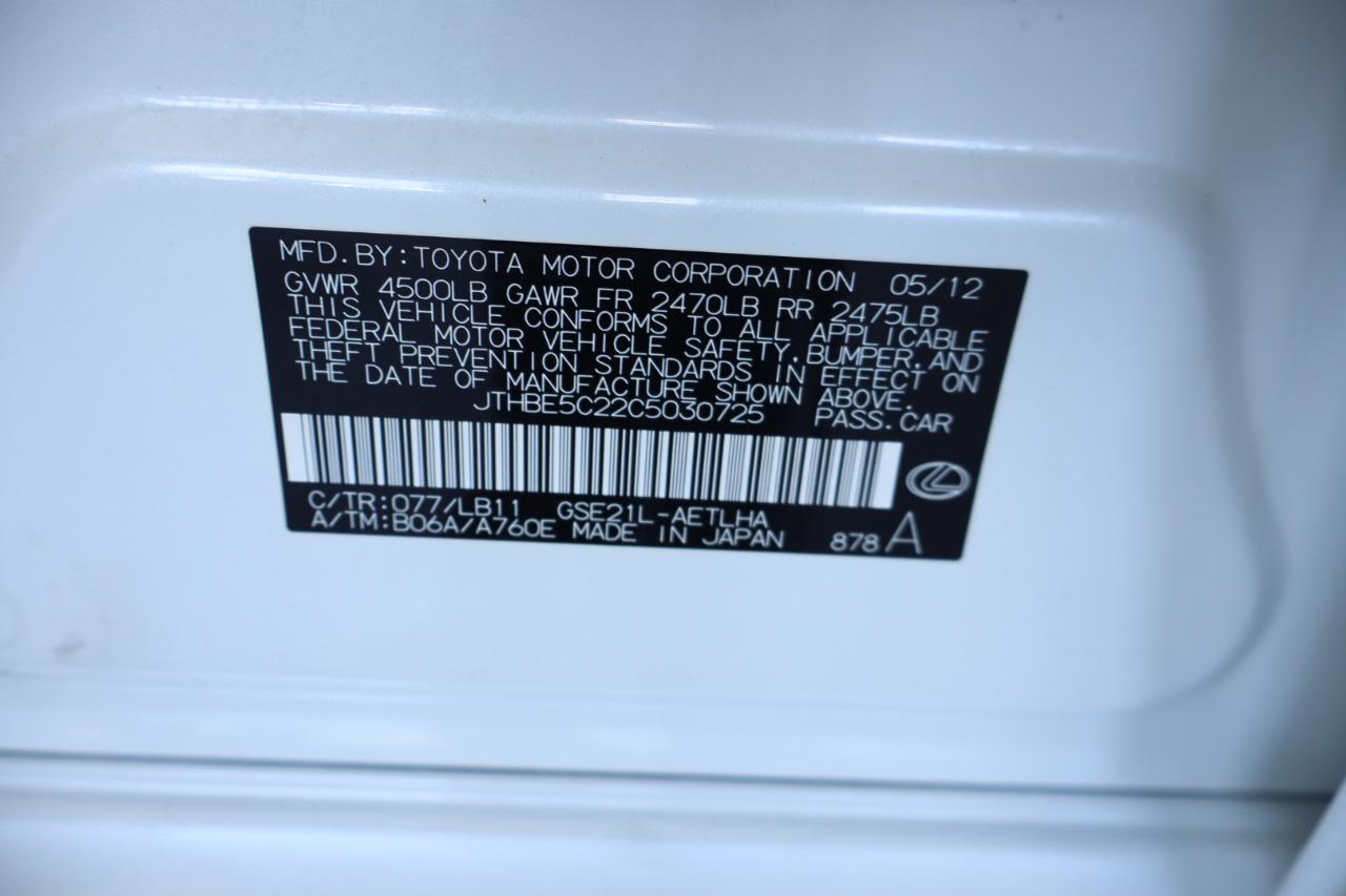 Lexus IS 350 4dr Sdn RWD 2012