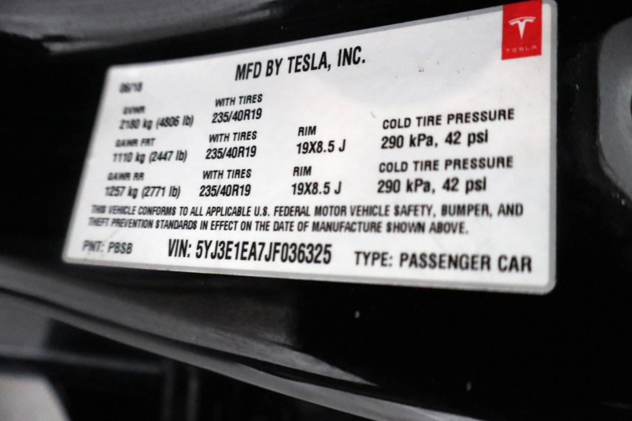Tesla Model 3 Mid Range Battery RWD 2018