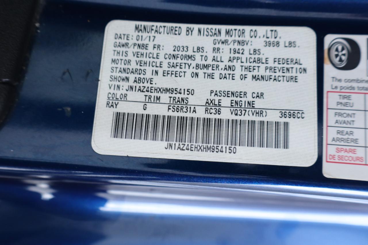 Nissan 370Z Coupe Manual 2017