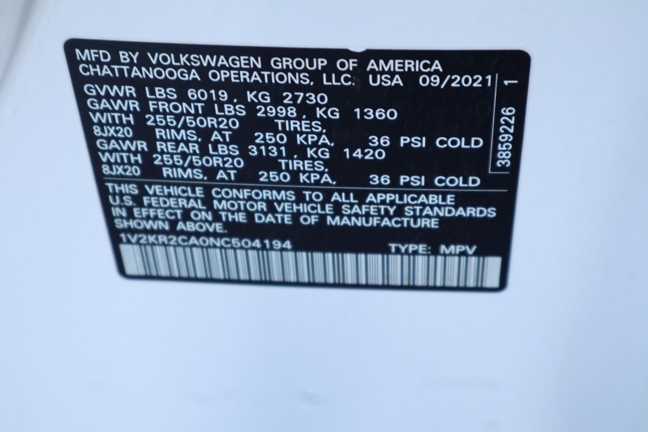 Volkswagen Atlas 3.6L V6 SE w/Technology 4MOTION 2022