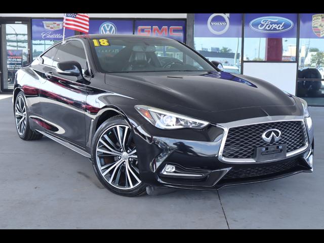Black 2018 INFINITI Q60 Coupe All-Wheel Drive Automatic