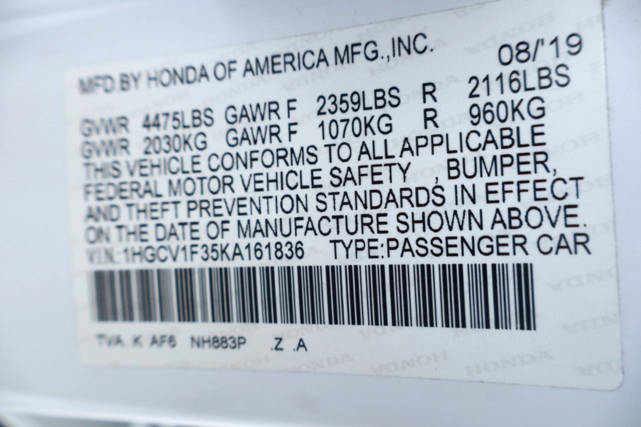 Honda Accord Sedan Sport 1.5T CVT 2019