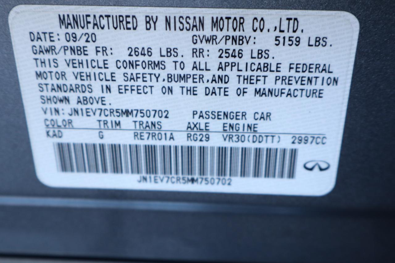 Infiniti Q50 3.0t SENSORY AWD 2021
