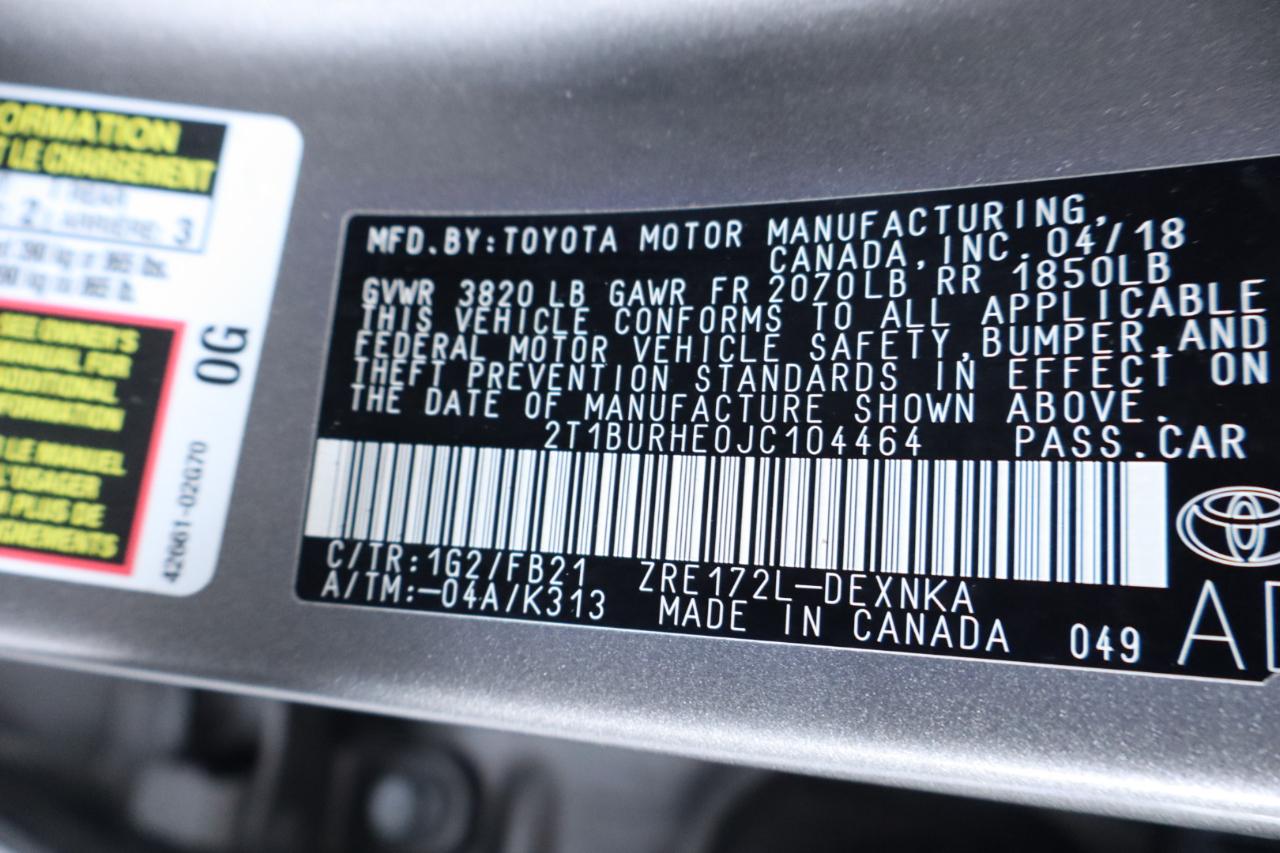 Toyota Corolla XLE CVT (Natl) 2018