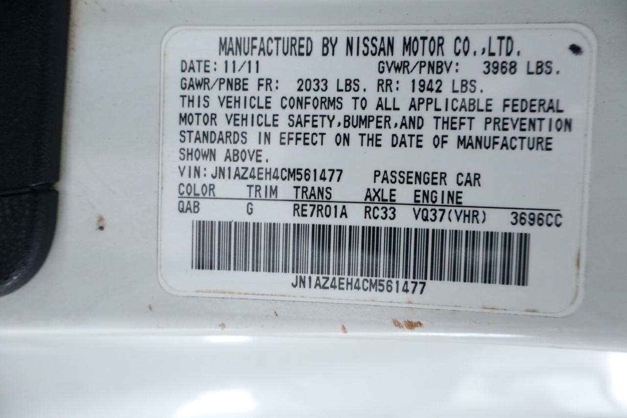 Nissan 370Z 2dr Cpe Auto Touring 2012