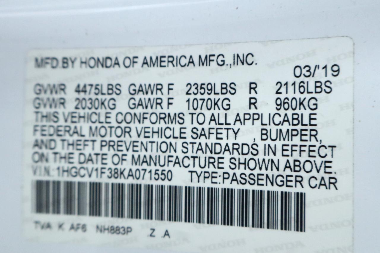 Honda Accord Sedan Sport 1.5T CVT 2019