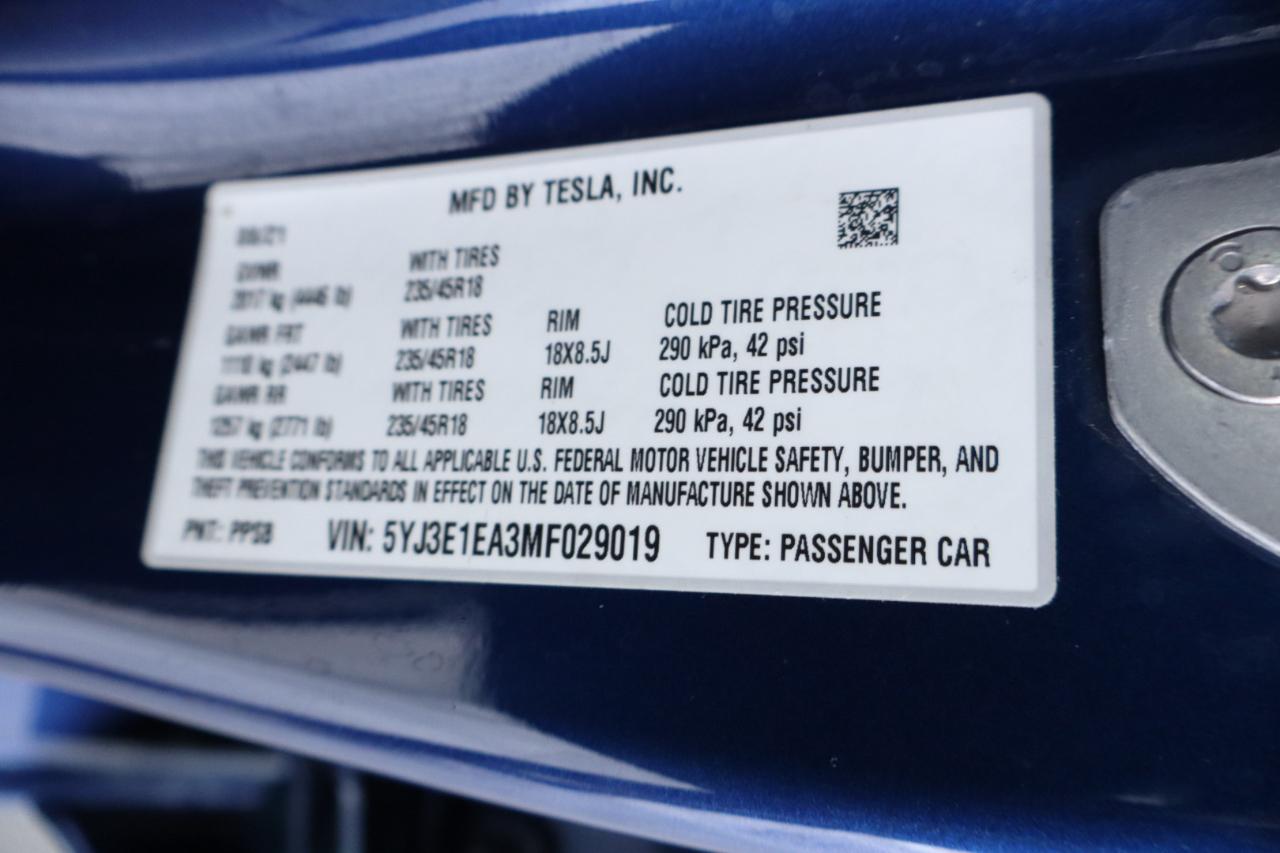 Tesla Model 3 Standard Range Plus RWD 2021