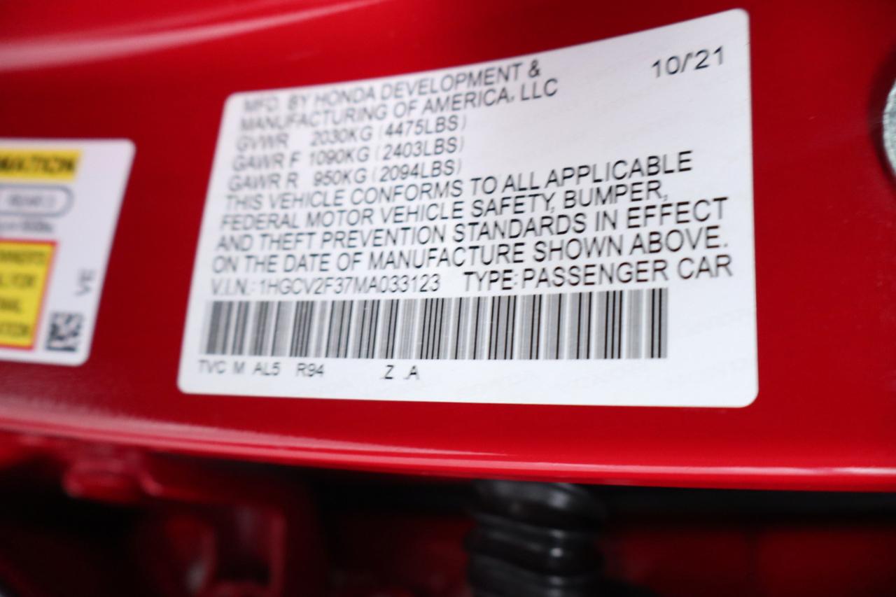Honda Accord Sedan Sport 2.0T Auto 2021