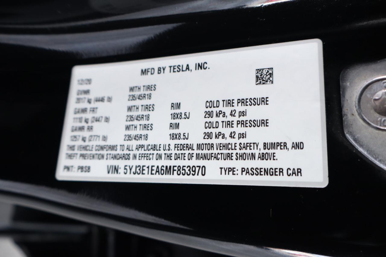 Tesla Model 3 Standard Range Plus RWD 2021