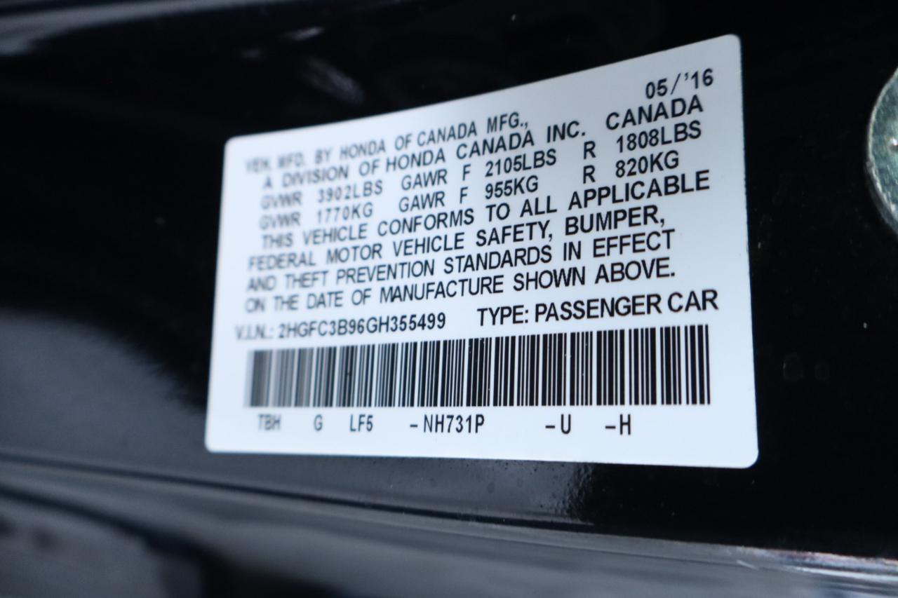 Honda Civic Coupe 2dr CVT Touring 2016
