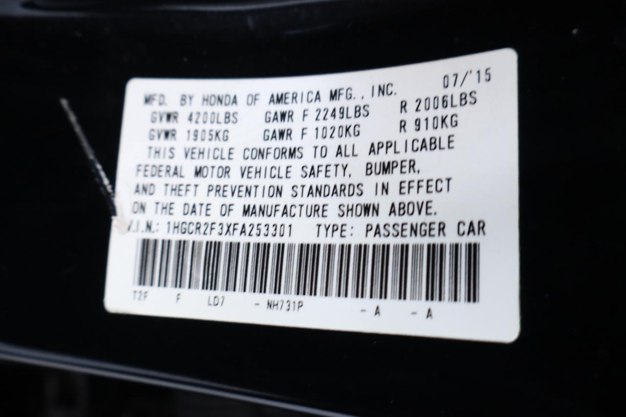 Honda Accord Sedan 4dr I4 CVT LX 2015