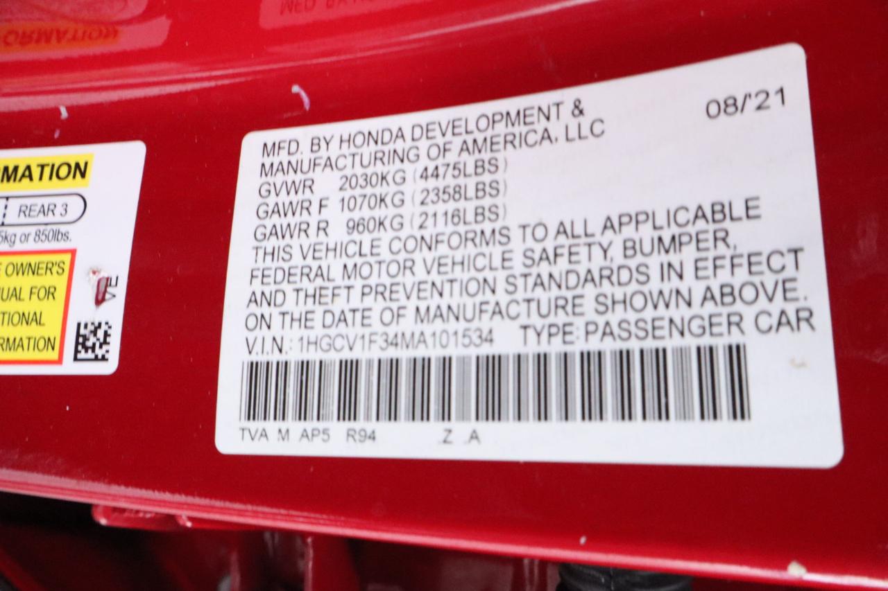 Honda Accord Sedan Sport 1.5T CVT 2021