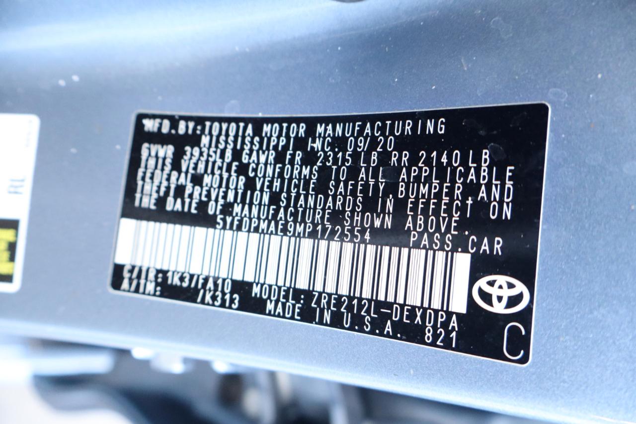 Toyota Corolla L CVT (Natl) 2021