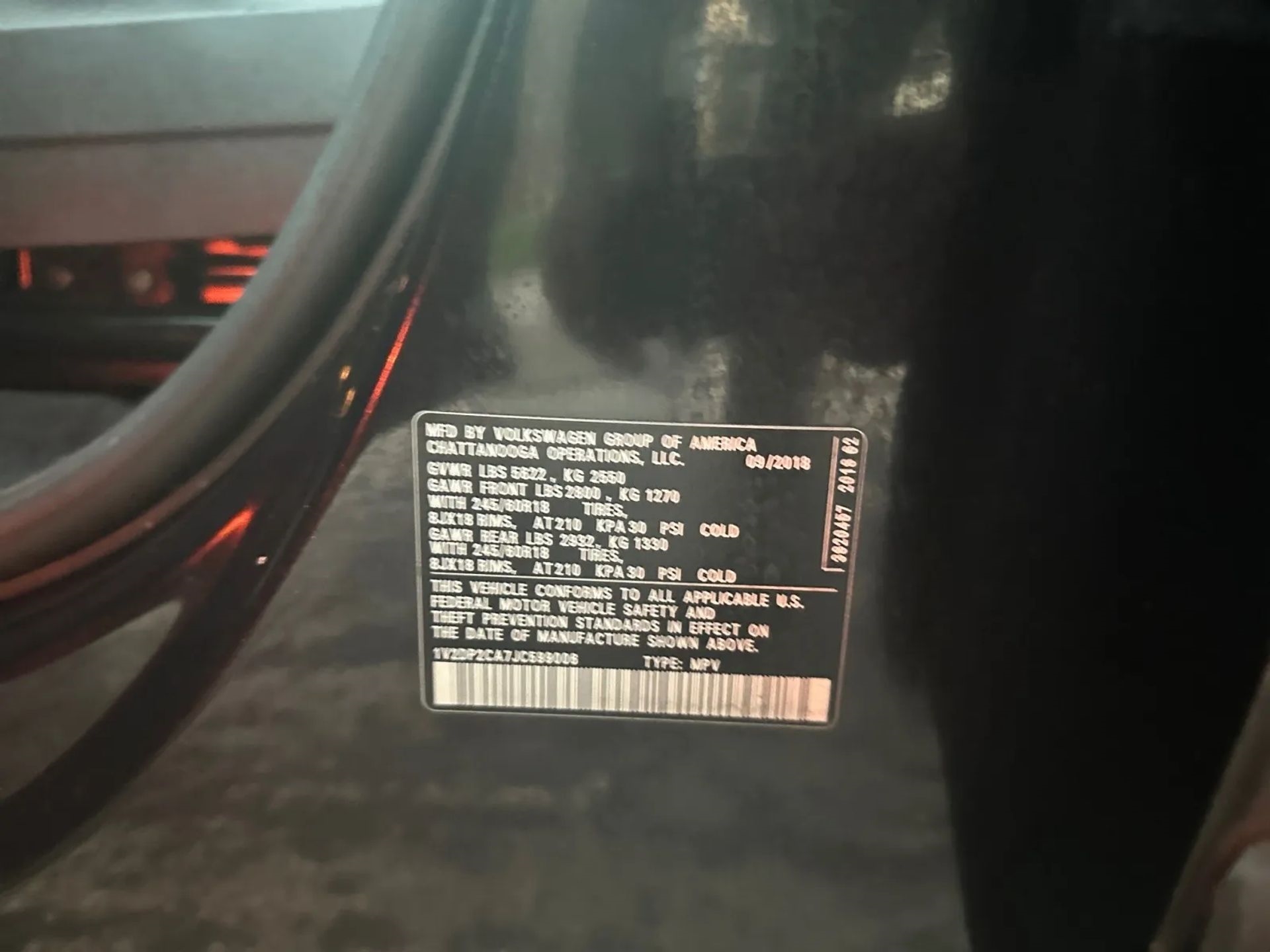 Volkswagen Atlas 2.0T SE FWD 2018