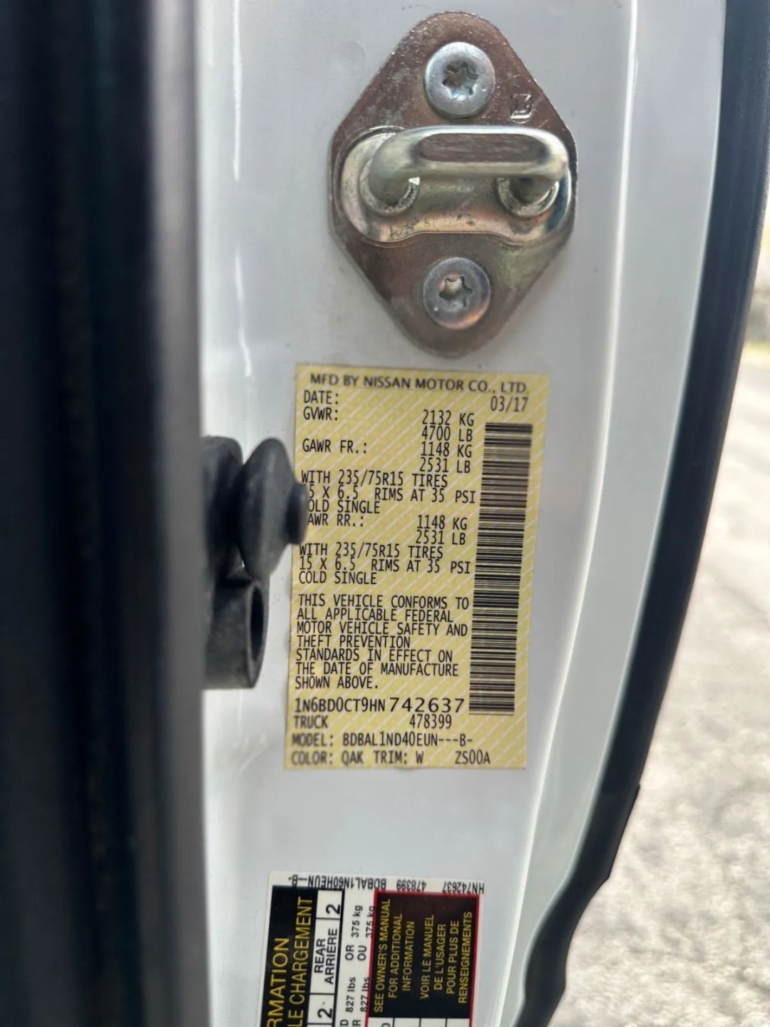 Nissan Frontier King Cab 4x2 S Auto 2017