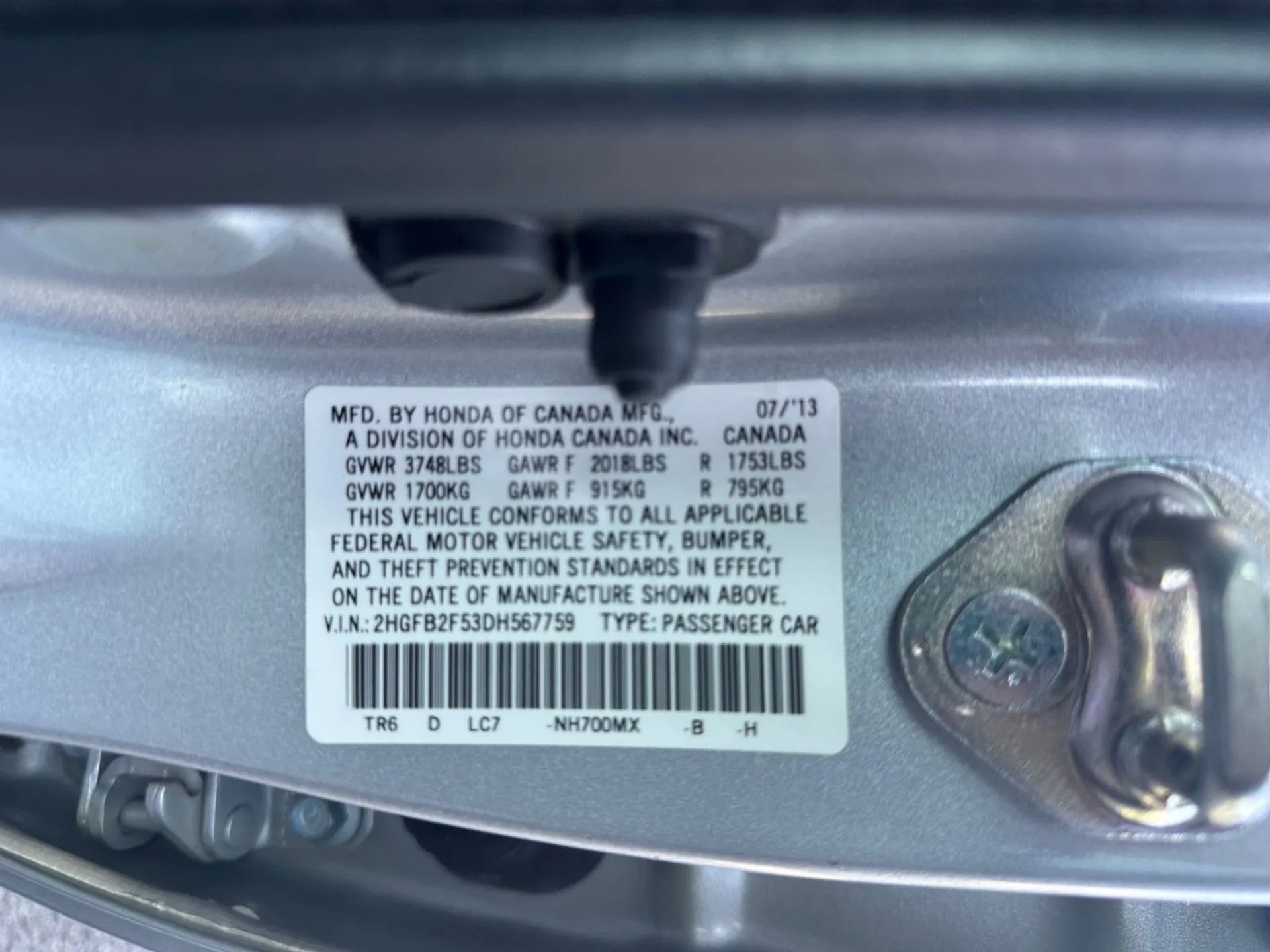 Honda Civic Sdn 4dr Auto LX 2013