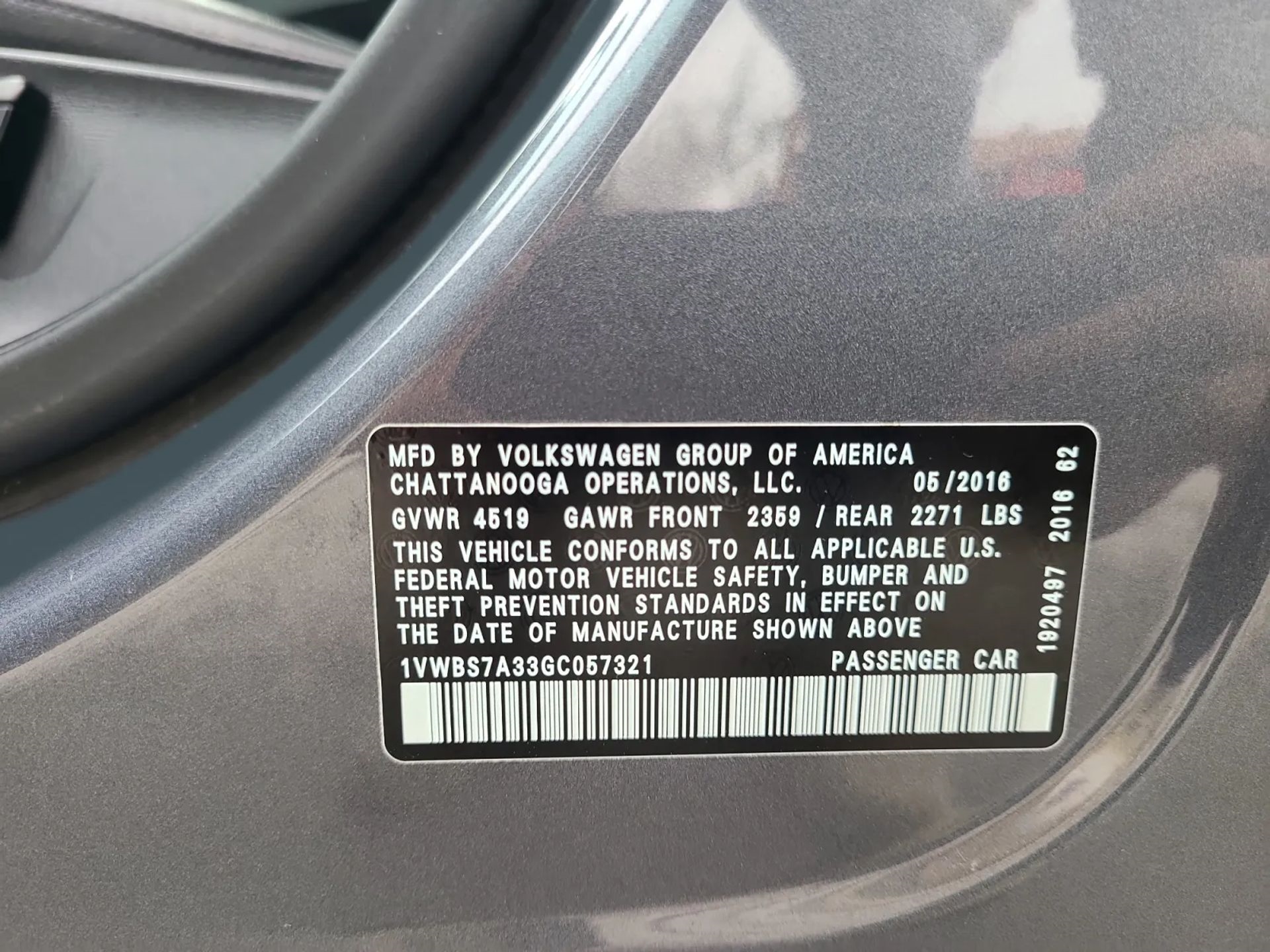 Volkswagen Passat 4dr Sdn 1.8T Auto SE 2016