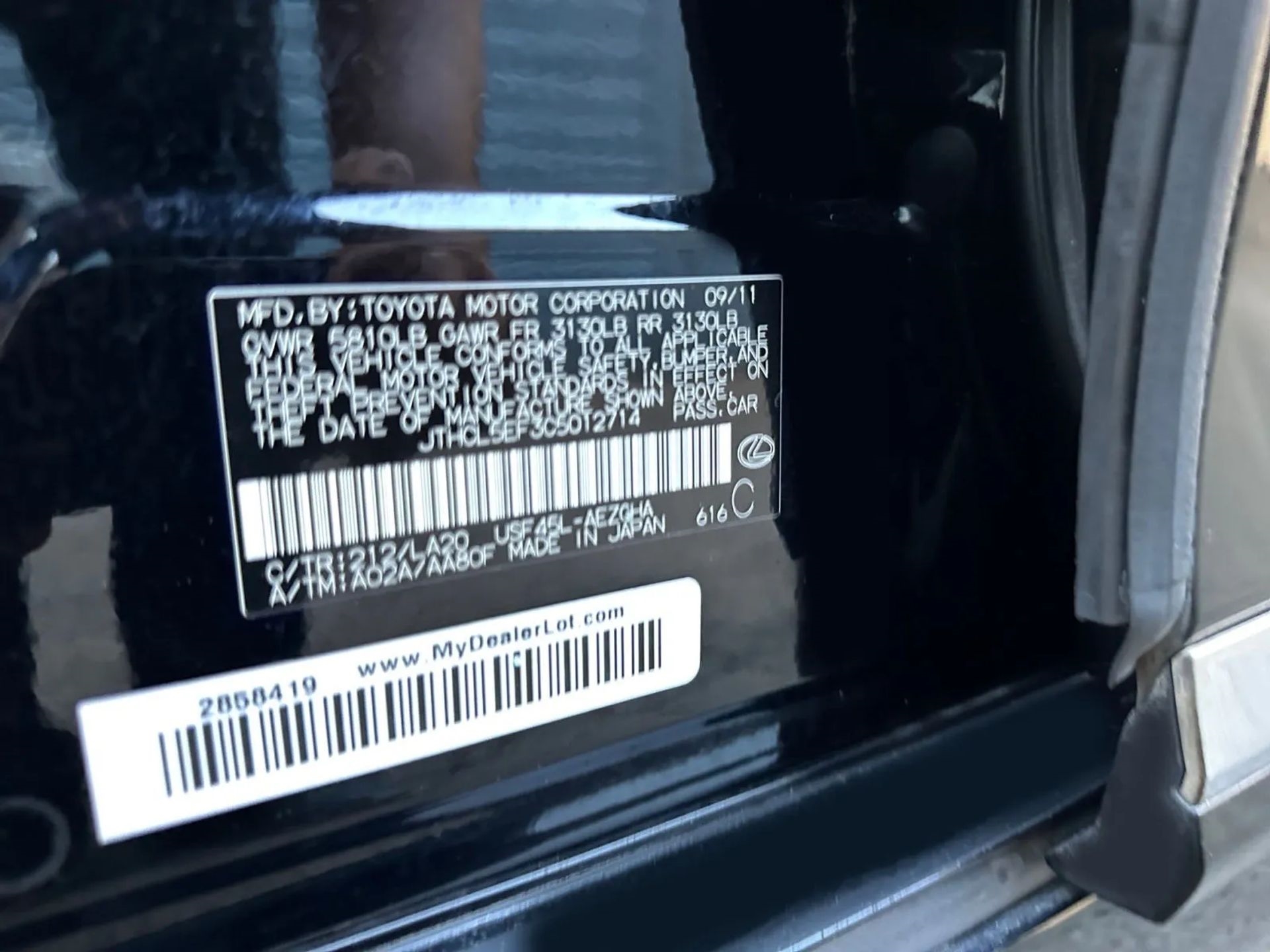 Lexus LS 460 4dr Sdn AWD 2012