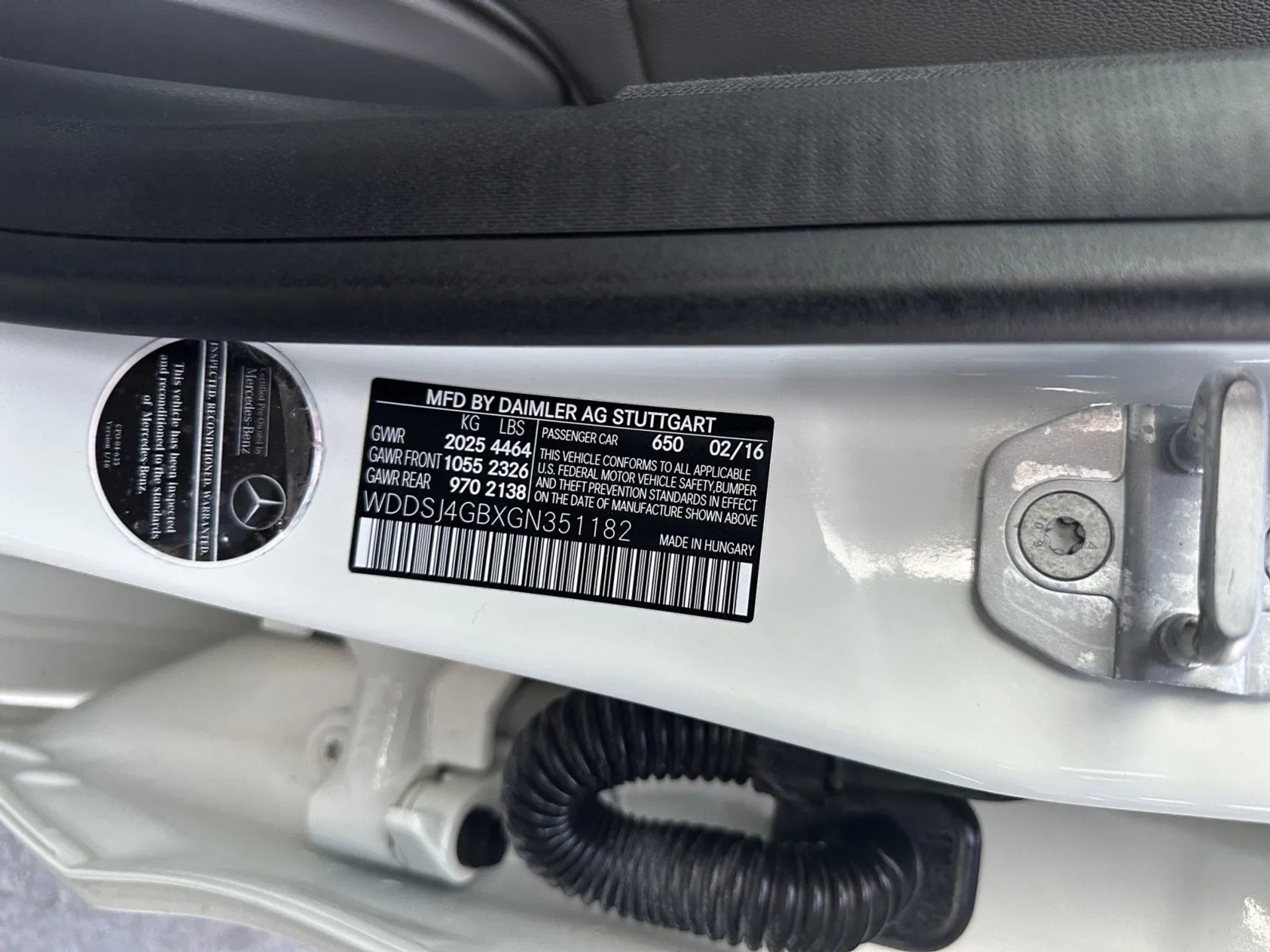 Mercedes-Benz CLA 4dr Sdn CLA 250 4MATIC 2016