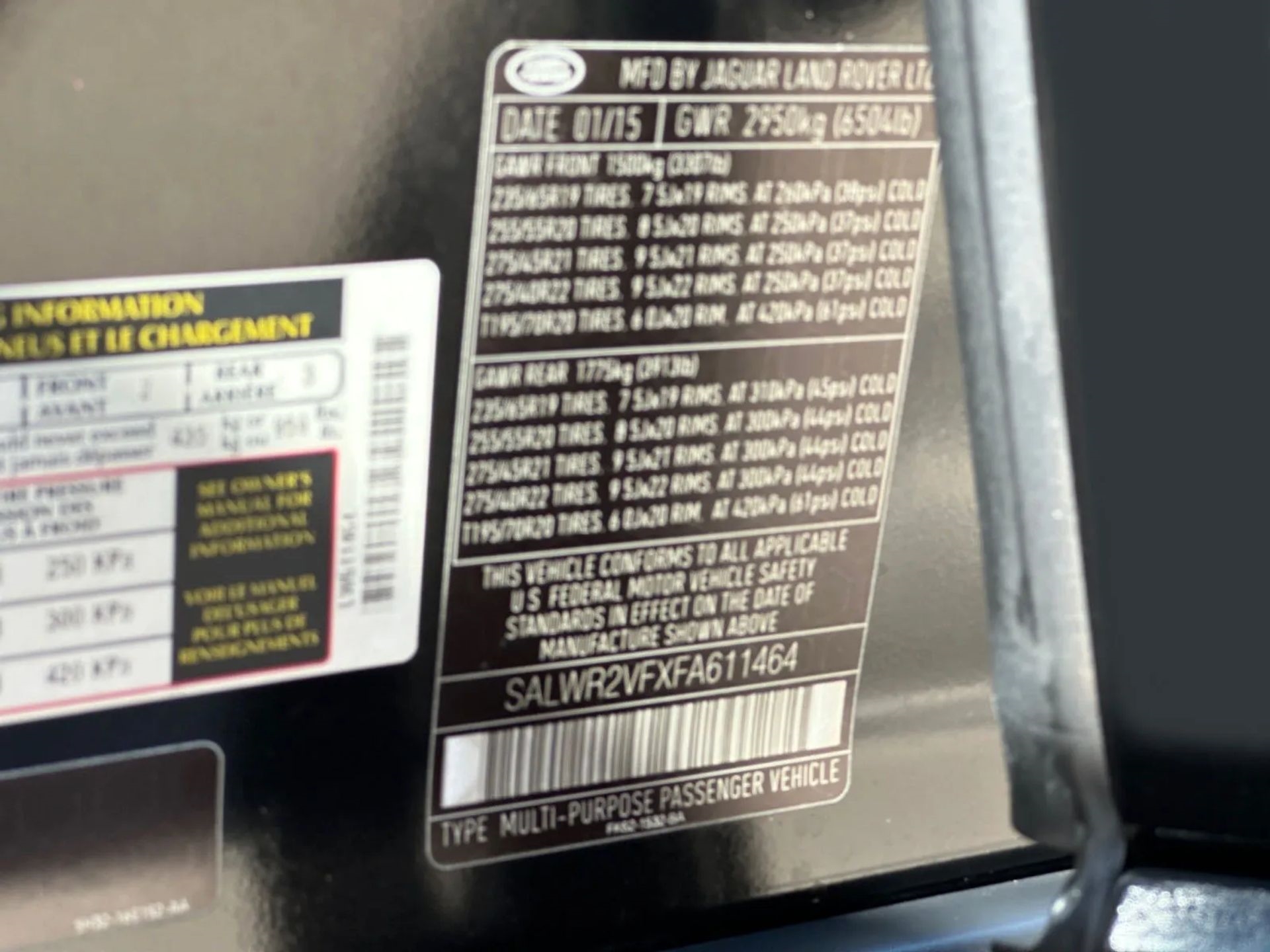 Land Rover Range Rover Sport 4WD 4dr HSE 2015