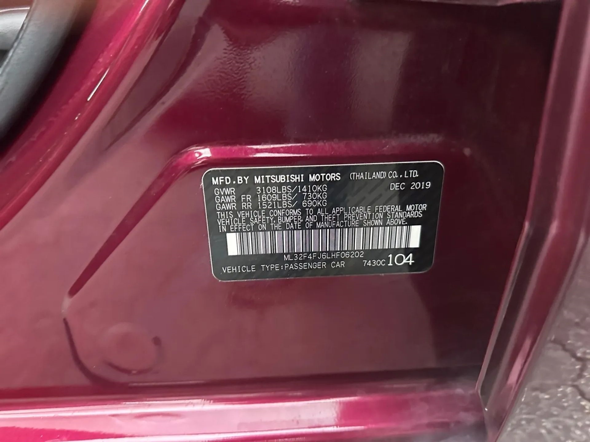 Mitsubishi Mirage G4 SE CVT 2020