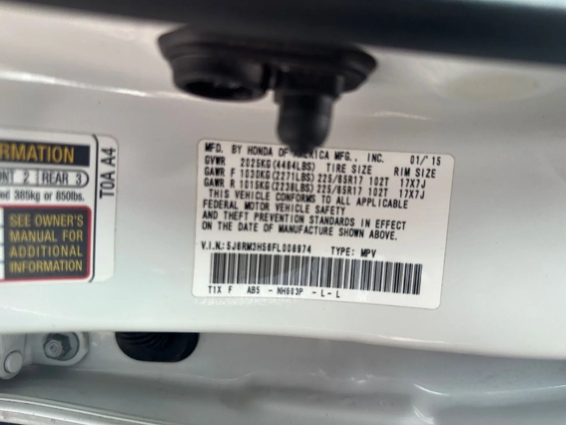 Honda CR-V 2WD 5dr EX 2015