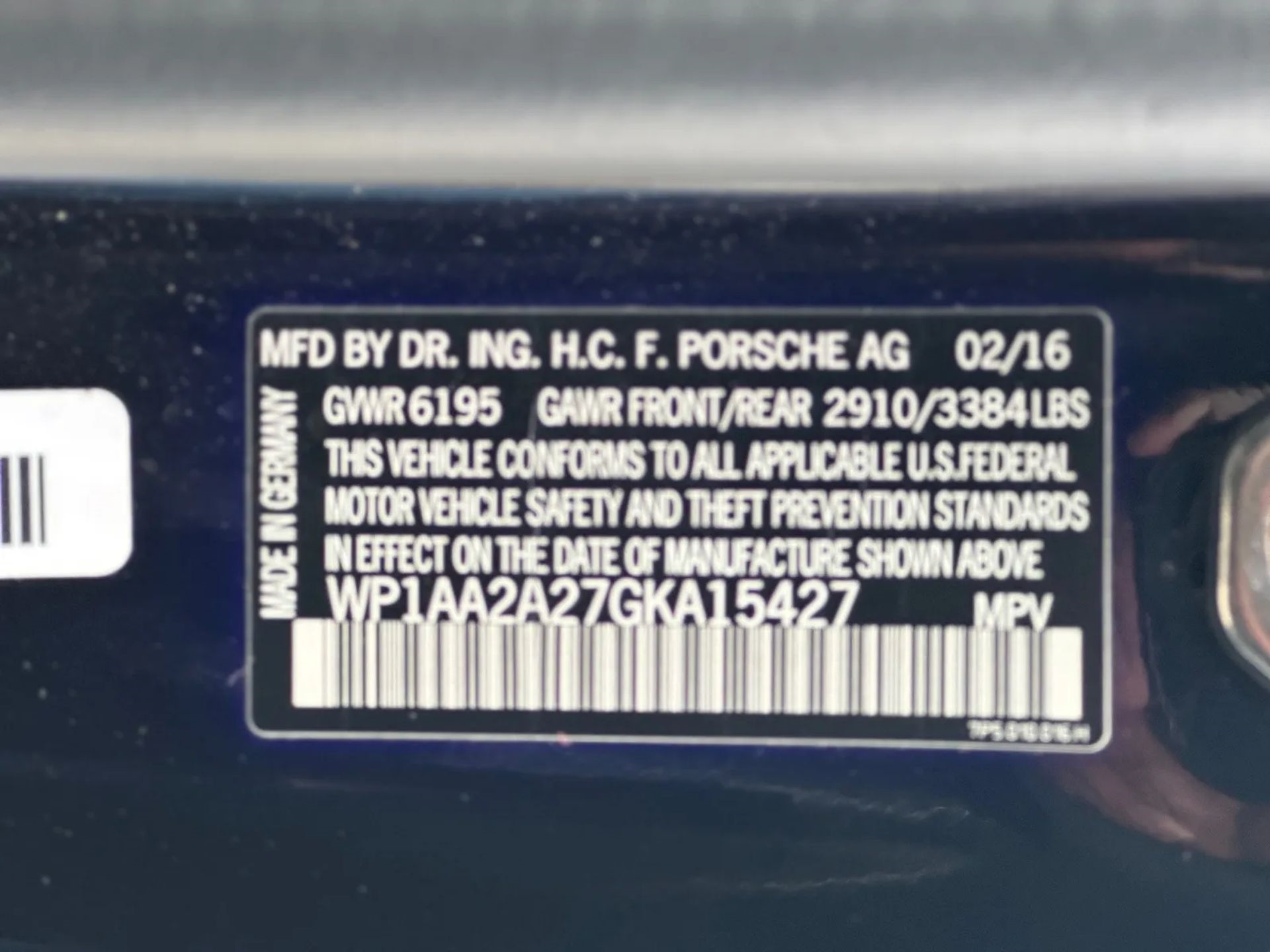 Porsche Cayenne AWD 4dr 2016