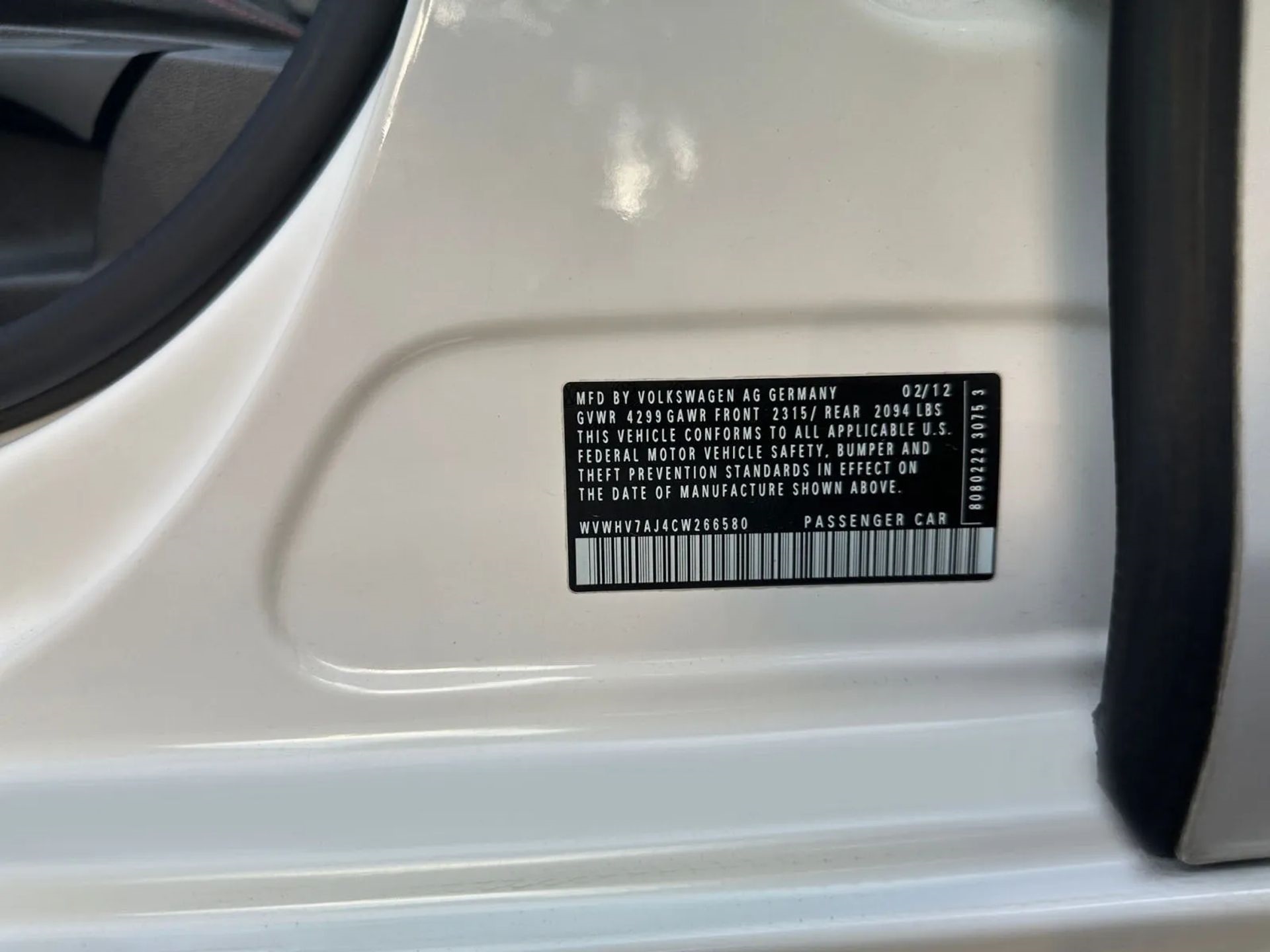 Volkswagen GTI 4dr HB DSG 2012
