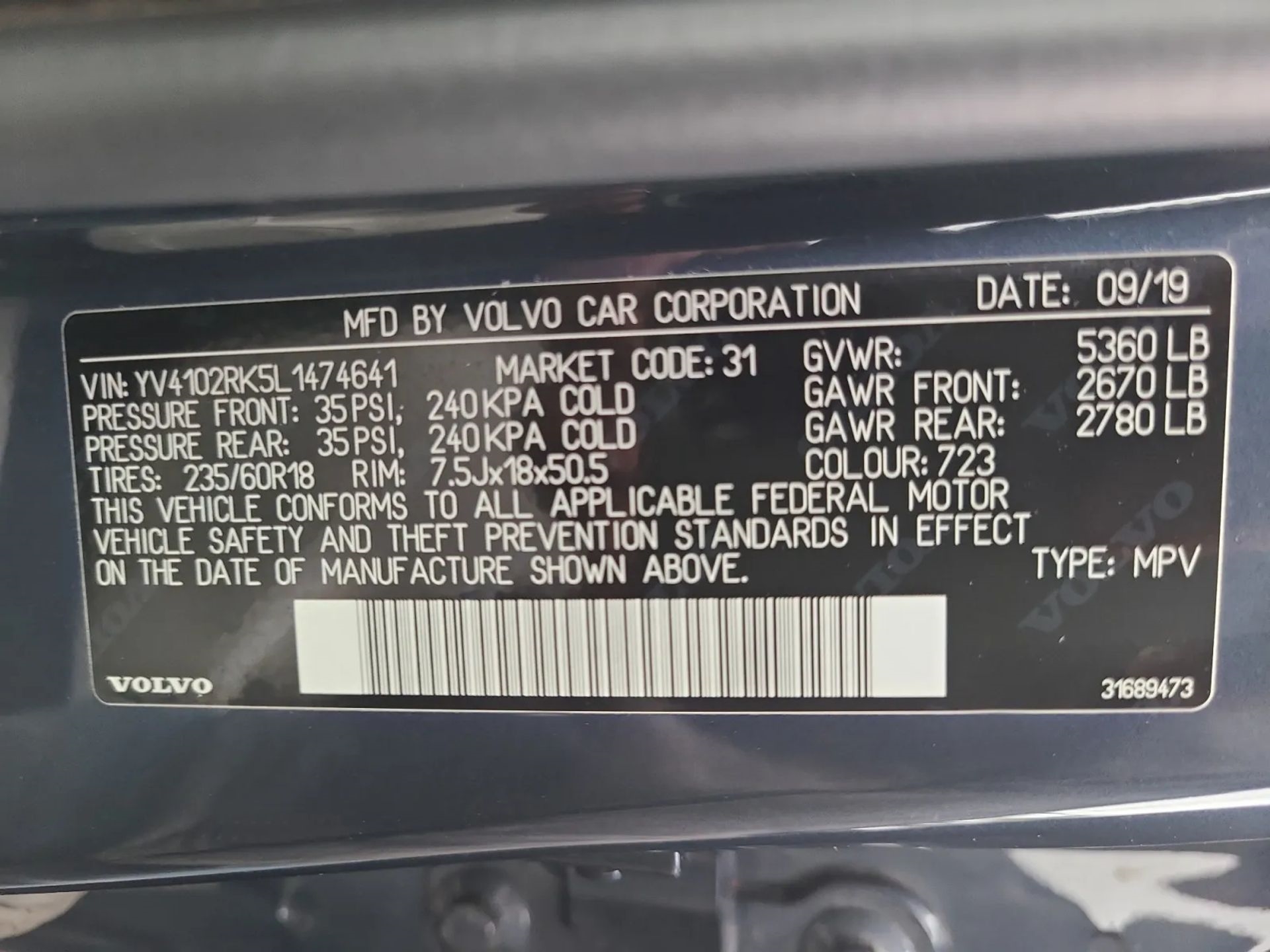 Volvo XC60 T5 AWD Momentum 2020