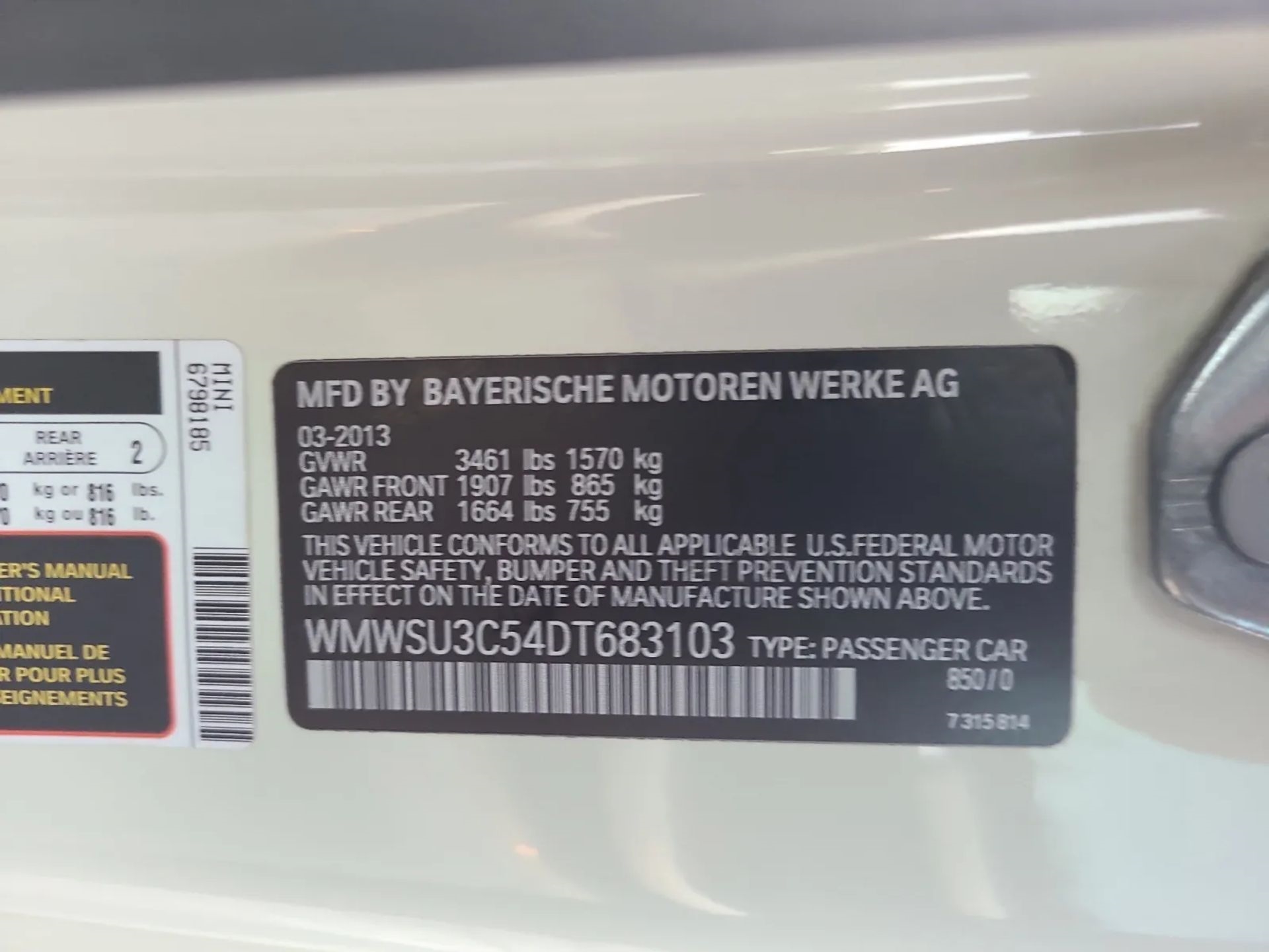 MINI Cooper Hardtop 2dr Cpe 2013