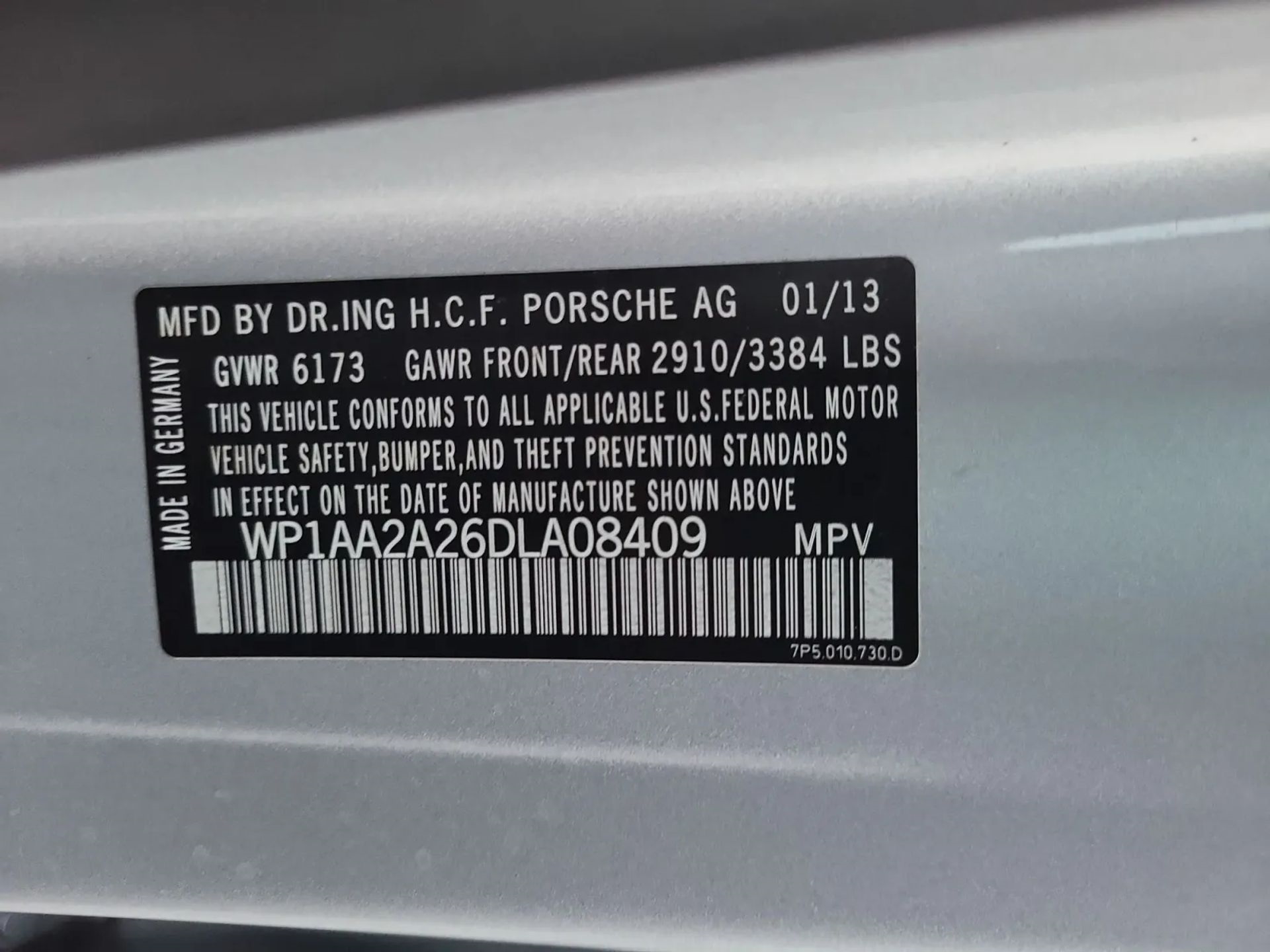 Porsche Cayenne AWD 4dr Manual 2013