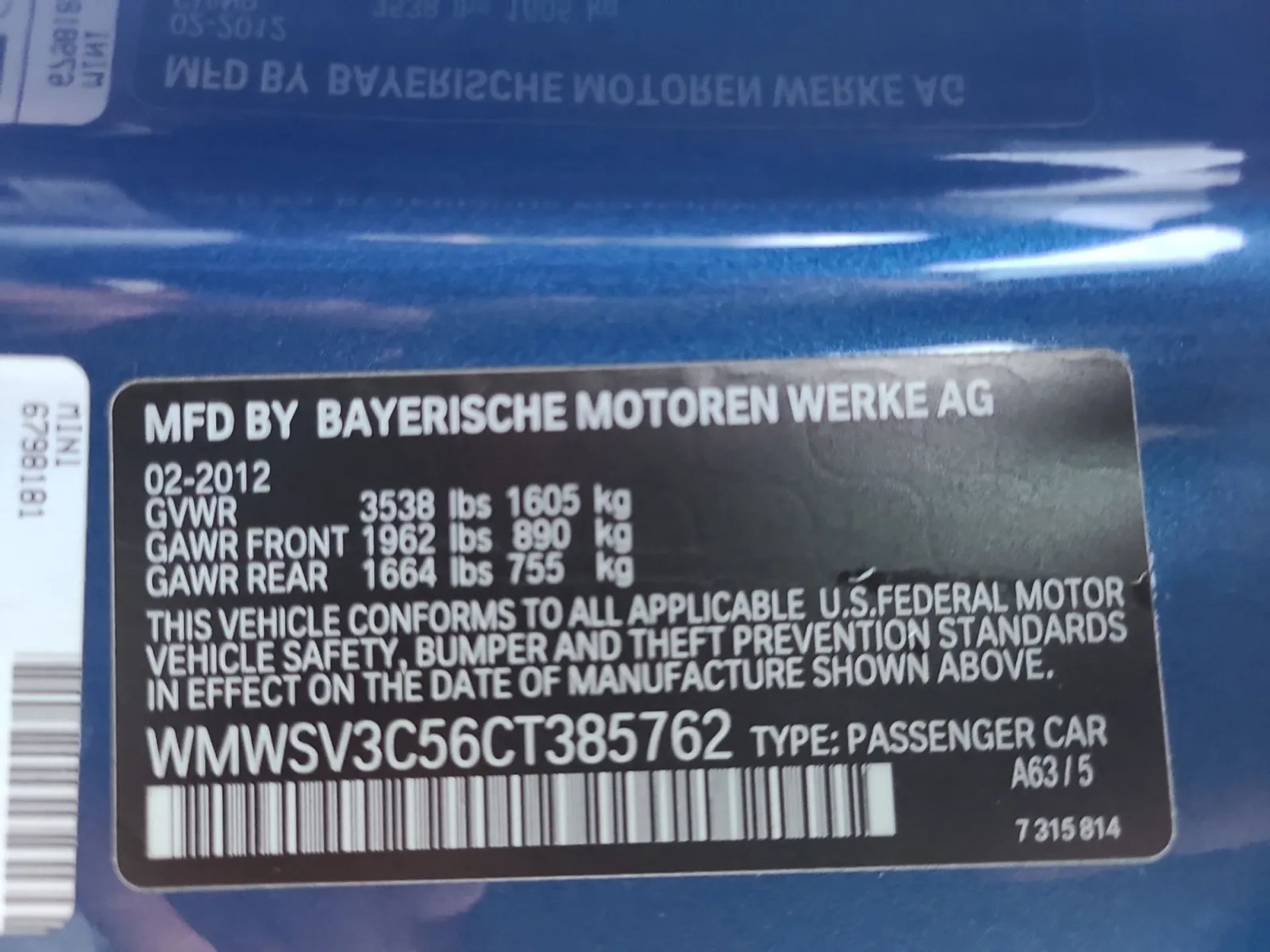 MINI Cooper Hardtop 2dr Cpe S 2012
