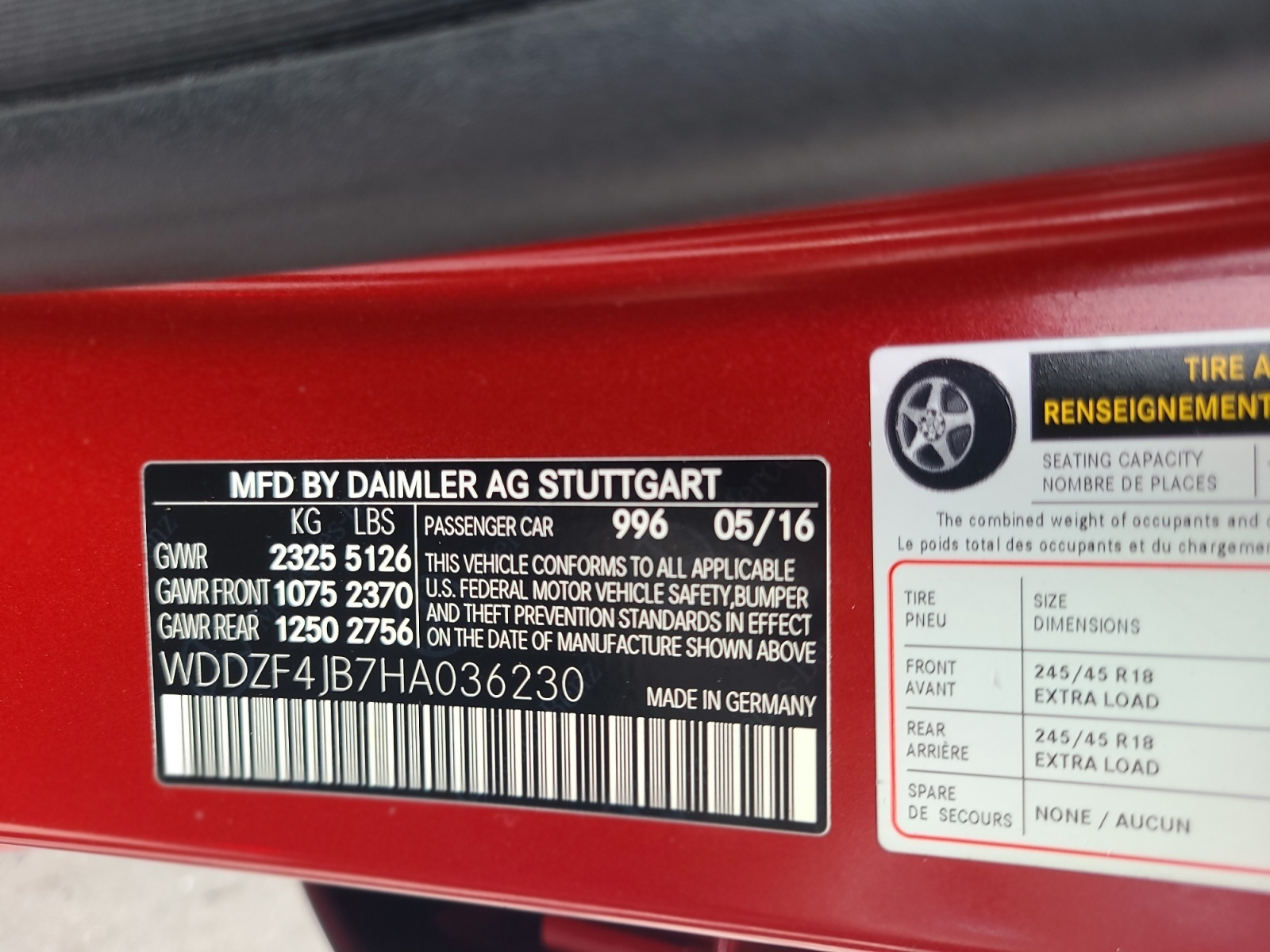 Mercedes-Benz E-Class E 300 Sport RWD Sedan 2017