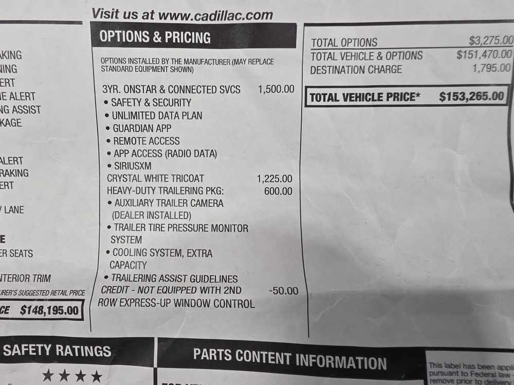 Cadillac Escalade AWD 4dr V-Series 2023